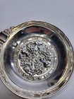 Sterling Silver 925  Ashtray Grapes Relief Bowl 4 Inch 46g Vintage Dish