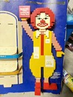 Super Rare Ronald Mcdonald 1980 Managers Lego Happy Meal Display Still Attached