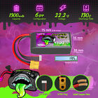 2x Ovonic 22 2v 130c 1300mah 6s Lipo Battery Xt60 For Fpv Quad Drone Heli Boat