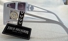 True Religion Sunglasses White Gold Frame Tr56852xk Oversized Old Money Nwt