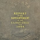 1854 Us Coast Survey Report Book W  Inscription - Text Only  No Maps  Torn Pages