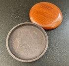 New Duan Songkeng Round-shaped With Wooden Lid Ink Stone Suzuri Calligraphy