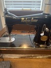Vintage American Modern Home De Luxe Sewing Machine- 1952  Powers On Foot Pedal