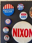 Vintage Lot Of 18 Richard Nixon 1972 Campaign Pinback Buttons Some Large  Rare