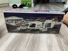Hess Toy Truck Helicopter With Motorcycle   Cruiser 2001