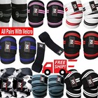 Gym Weight Lifting Wrist Wraps Knee Wraps Power Training Straps Exercise Fitness