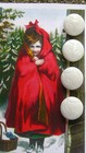 Set Of 4   Vintage 1 2  White Fox Glass Buttons old Stock 1920 s