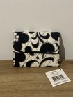 Vera Bradley Women   s Tri-fold Wallet Zipper Credit Card Floral Black White