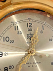 Vintage Brassom Quartz Ship   s Clock Usa Brass Porthole Maritime Nautical Decor