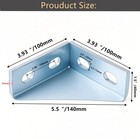 90 Degree Gusseted Fitting For 1-5 8  Strut Channel 4 Hole Heavy Duty Steel R   