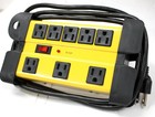 8-outlet Power Strip Metal Mountable 1200 Joules Extension Cord Surge Protector