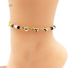 18k Layered Real Gold Filled Anklet Bracelet 10 
