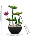 Water Lily Tabletop Fountain Led Indoor Home Office Decor Usb