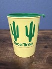 Vintage 1980s Taco Time Whirley Industries Plastic Stackable Mug Cup