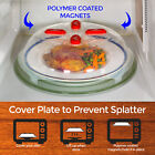 Ozbsp Magnetic Microwave Plate Cover For Food Splatter Guard With Vent 11 8 Inch