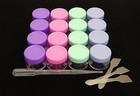 16 Pack Clear Empty Container For Cosmetics  Lip Balm  Medicine  Mixing Sample M