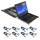 Mt-viki Rackmount Kvm Led 17 3  Hdmi 8 Port Console 8x1 1u For Server Data Cente