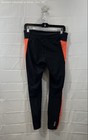 Under Armour Women s Heatgear Compression Leggings Black Orange Ankle Zip Sz L