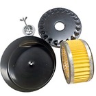1  Npt Air Compressor Intake Filter Silencer Assembly Metal Housing W  Element