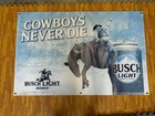 Busch Light Cold   Smooth Rodeo Banner   Pbr Bull Riding Beer Vinyl Sign  