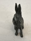 Vtg 1983 Pewter Miniature Sitting Rabbit Bunny Hare 1 5  Easter
