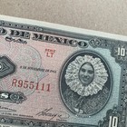 1961 Mexico 10 Pesos Banknote Tehuana Currency Mexican Paper Money Mexicano