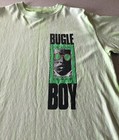 Rare Vintage 90   s Bugle Boy Brand Ocean League Shirt  Size Large Neon Green 
