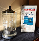 Barbicide Midsize Disinfecting Jar 21 Oz Glass Barber Salon Sterilizer Open Box