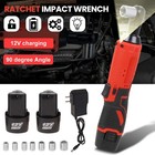 12v Cordless Ratchet Wrench 3 8  Electric Ratchet Wrench With 2 Batery   Charger