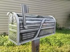 Lowrider Custom Airbrushed Mail Box  Pearl White  Metallic Silver  Pearl Black 