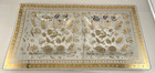 Vtg Georges Briard Mcm Floral Double Serving Split Tray Large Trinket Dish Gold