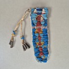 Antique Central Plains  cheyenne  Arapaho   Small Beaded Bag  Circa 1860s-1870s