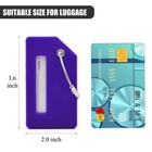 7 Pack Silicone Luggage Tag Baggage Handbag Travel Suitcase Tags With Name Id   