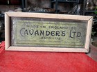 1950 s Old Vintage Cavender s Ltd  Cigarettes Adv  Litho Tin Box Sign Framed