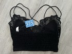 Intimately Free People Black Lace Bustier Spaghetti Straps Stretch Xs