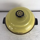 Vintage Mirro Bun Warmer Aluminum Harvest Yellow Retro 2pc No Insert