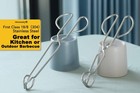Stainless Steel Kitchen Scissor Tongs Set  2-piece  10 13 Inch  For Cooking  Gri