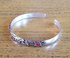 Tibetan Turquoise Coral Om Mane Padme Hum Cuff Bracelet