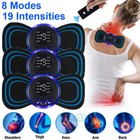 Pulse Tens Unit Ems Massager Back Full Body Muscle Stimulator Pain Relief Device