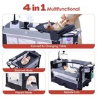 4 In 1 Pack And Play  Multifunction Baby Bassinet Bedside Crib  Portable Baby Nu