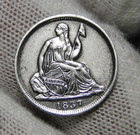 1837 Seated Liberty Half Dime
