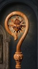 Wood Crozier Polish Staff Crosier Bishop Quality Craftsmanship  72 christmas G1