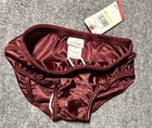 Vintage Speedo Racing Briefs Size 30 Swimwear Bottom Deep Maroon Nwt 