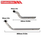 Chrome Shortshots Staggered Exhaust Pipes System For Honda Shadow Vt750