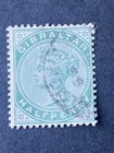 Gibraltar Scott   9 Stamp  Queen Victoria