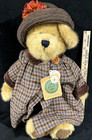 Boyds Bear 912025 Amanda K Huntington Brown Bear Plush Stuffed 14  Animal Jacket
