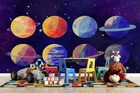3d Planet Watercolor Space Wallpaper Wall Murals Removable Wallpaper