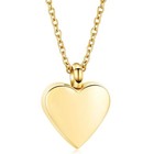 Cremation Jewelry Small Heart Urn Necklace Ashes For Women Men Keepsake Gold