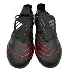 Adidas Men s Predator League Fg Lace Up Soccer Cleats Black red Size 10 5 118i