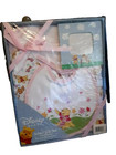 4 Pc Baby Infant Gift Set Pooh 2 Bodysuits Bib Photo Frame Baby Shower Gift Pink
